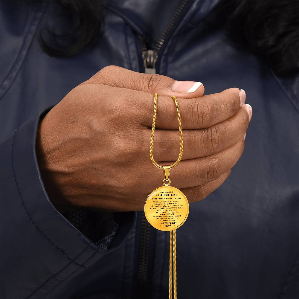 My Daughter  - I Love You Forever Note Necklace