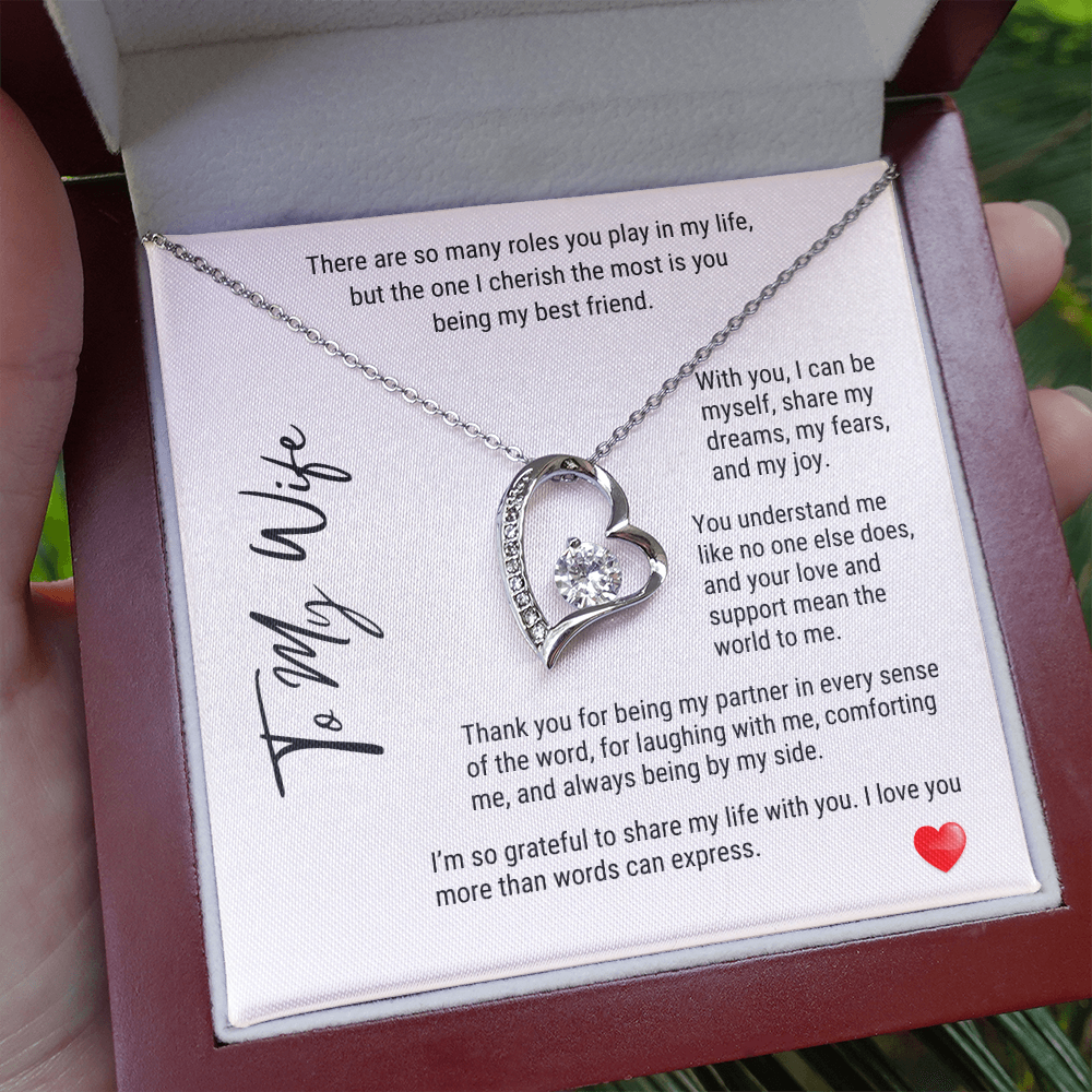 To My Wife My Best Friend - Forever Love Necklace