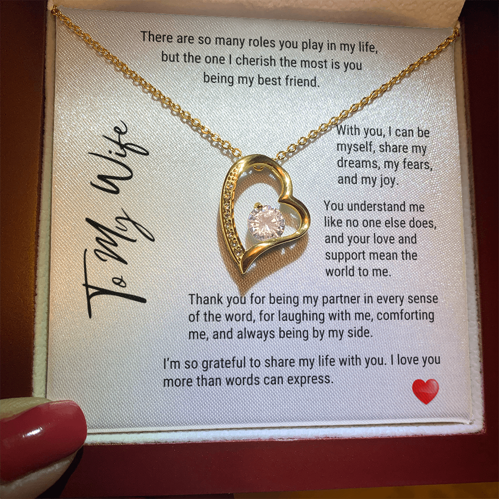 To My Wife My Best Friend - Forever Love Necklace