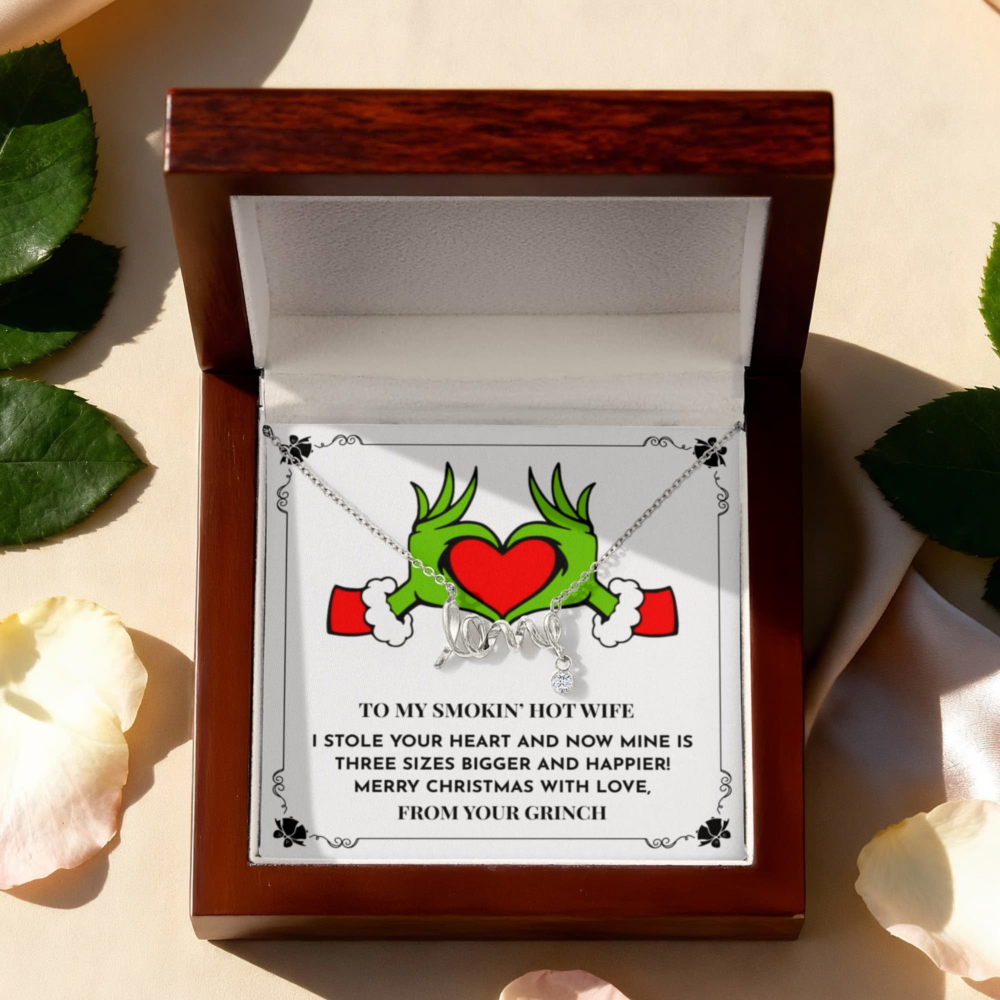 I Stole Your Heart - Cursive Love Necklace
