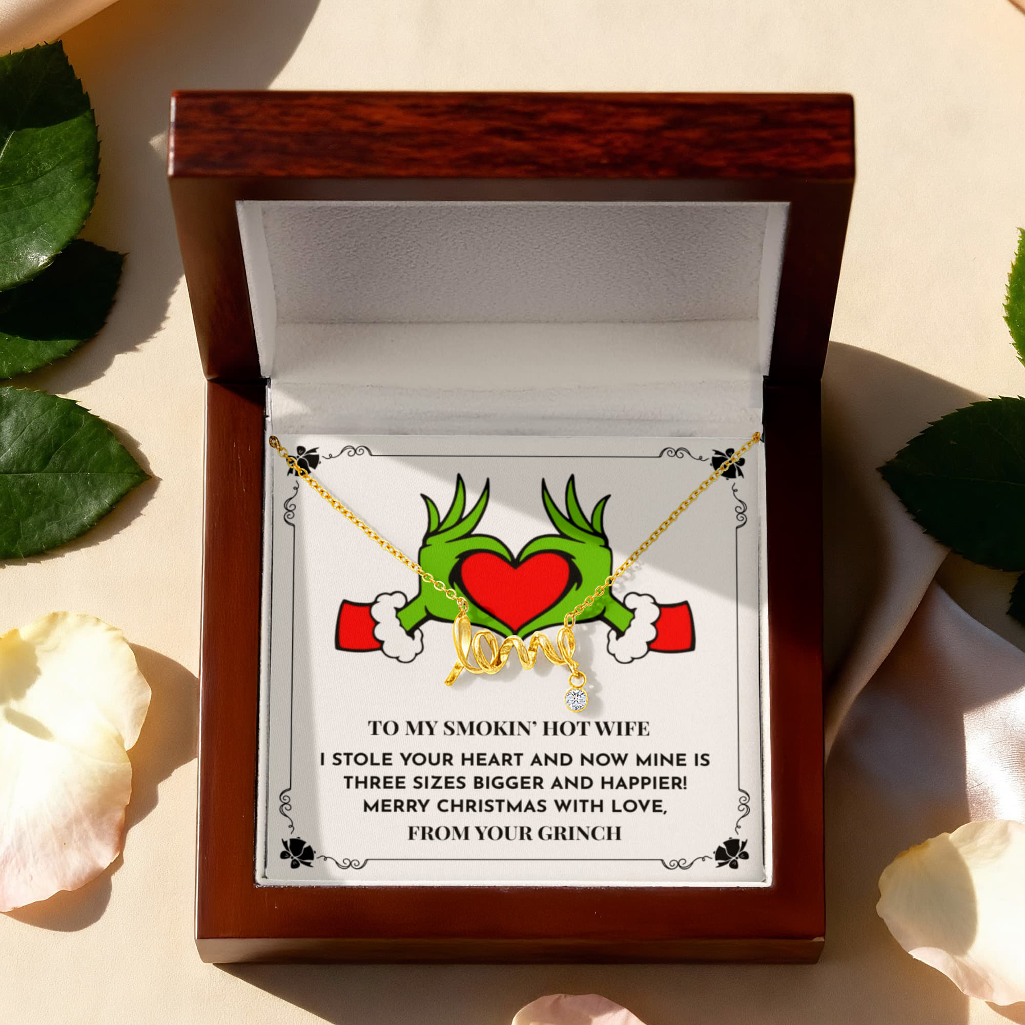 I Stole Your Heart - Cursive Love Necklace