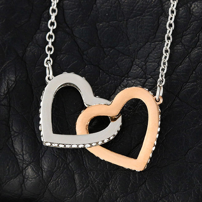 Never Forget That I Love You -  Two Hearts Necklace