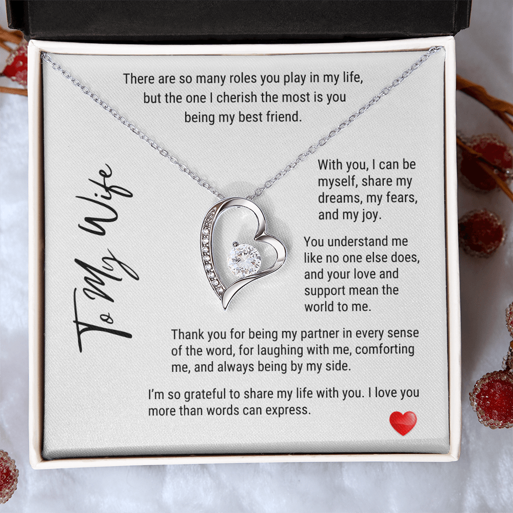 To My Wife My Best Friend - Forever Love Necklace