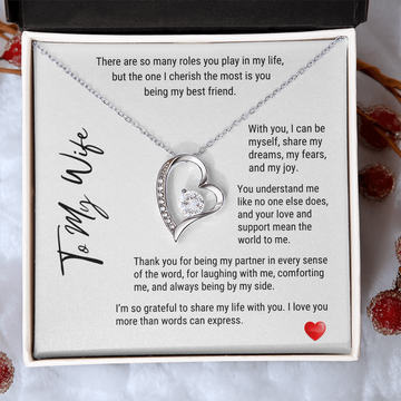 To My Wife My Best Friend - Forever Love Necklace